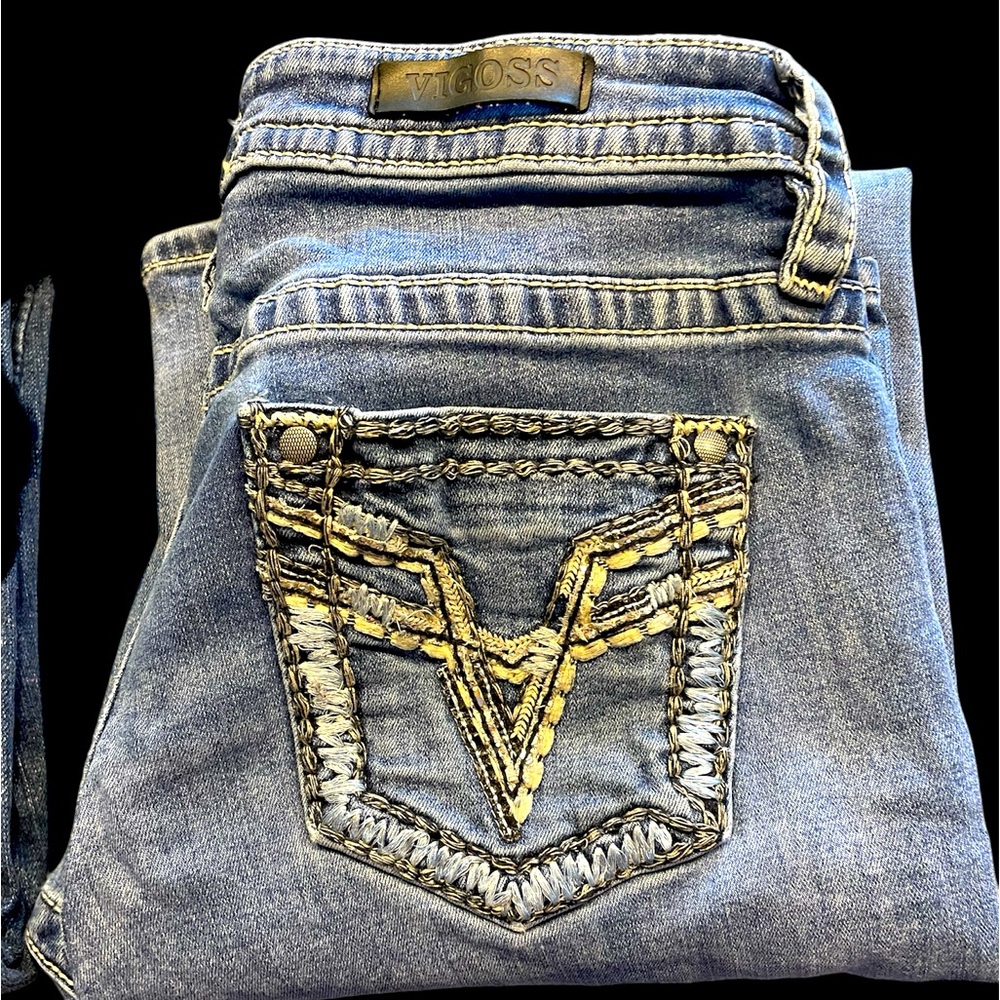 Vigoss Slim Boot Mid Rise Jeans size:12